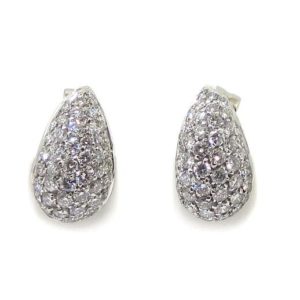 Pendientes 80 diamantes oro blanco