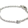 Pulsera de oro blanco anillas