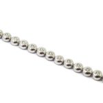 Pulsera de oro blanco y 28 diamantes