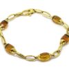 Pulsera oro amarillo 5 topacios CHIMENTO