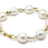Pulsera oro amarillo 8 perlas australianas