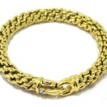 Pulsera oro amarillo malla flex CHIMENTO