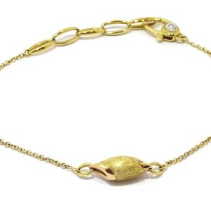 Pulsera oro amarillo y rosa CHIMENTO