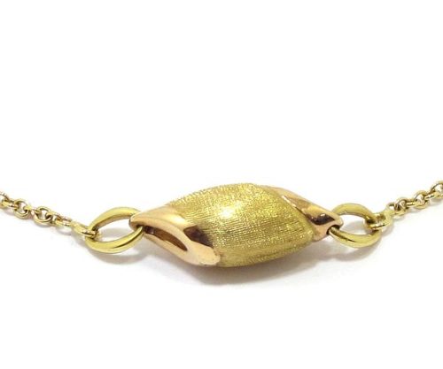 Pulsera oro amarillo y rosa CHIMENTO
