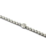 Pulsera oro blanco y 27 diamantes