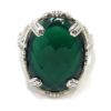 Anillo Jade oval damero Plata