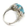 Anillo Turquesa oval cabujon Plata