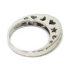 Anillo alianza 10 circonitas oro blanco