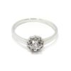 Anillo 11 diamantes oro blanco