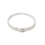 Anillo solitario diamante 0,02ct brazo 1,74mm