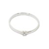 Anillo solitario diamante 0,02ct brazo 1,8mm