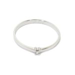 Anillo solitario diamante 0,02ct brazo 1,8mm