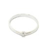 Anillo solitario diamante 0,02ct brazo 2mm