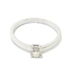 Anillo solitario diamante talla brillante 0.27ct