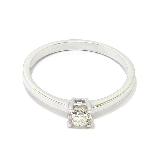 Anillo solitario diamante talla brillante 0.27ct