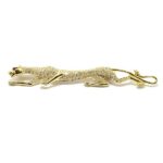 Broche Pantera diamantes oro amarillo