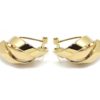 Pendientes 3 curvas oro amarillo