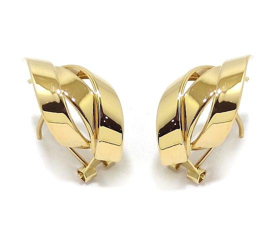 Pendientes 3 curvas oro amarillo - Imagen 3