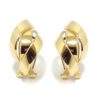 Pendientes 3 curvas oro amarillo