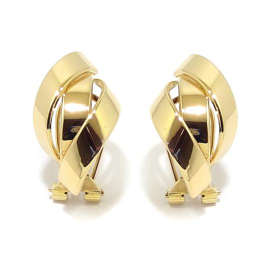 Pendientes 3 curvas oro amarillo