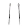 Pendientes barras largos 12 diamantes oro blanco