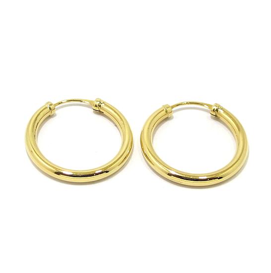 Pendientes criollas oro amarillo 20mm