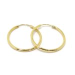 Pendientes criollas oro amarillo 24mm