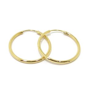 Pendientes criollas oro amarillo 24mm