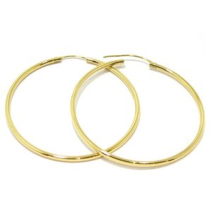 Pendientes criollas oro amarillo 41mm