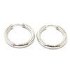 Pendientes criollas oro blanco 23mm
