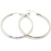 Pendientes criollas oro blanco 41mm