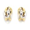 Pendientes espiga oro amarillo/blanco