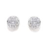 Pendientes orla circonitas oro blanco