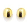 Pendientes redondos curvados oro amarillo