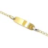 Pulsera identidad oro amarillo 13,5cm