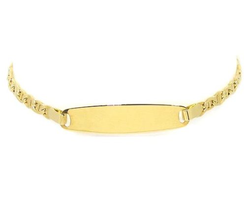 Pulsera identidad oro amarillo 165mm