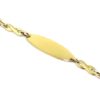 Pulsera identidad oro amarillo 160mm