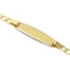Pulsera identidad oro amarillo 180mm