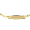 Pulsera identidad oro amarillo 180mm