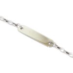Pulsera identidad oro blanco 142mm