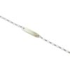 Pulsera identidad oro blanco 142mm