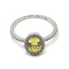Anillo plata circonita canary oval