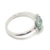 Anillo plata ovalo cristal azul circonitas