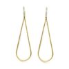 Pendientes largos oro amarillo