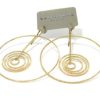 Pendientes plata dorada aros diamantados