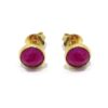 Pendientes plata dorada cianita facetada