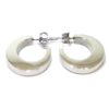 Pendientes plata aro tubo rectangular