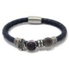 Pulsera alta bisuteria rodio piel