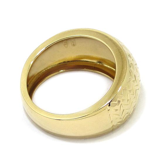Anillo ancho decorado oro amarillo A3449
