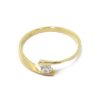 Anillo solitario circonita oro amarillo